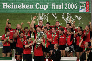 Munster fulfilled their destiny with a 23-19 win over Biarritz to raise the Heineken Cup in Cardiff... - 29/11/2006 12:48 Munster fulfilled their destiny with a 23-19 win over Biarritz to raise the Heineken Cup in Cardiff... - 29/11/2006 12:48