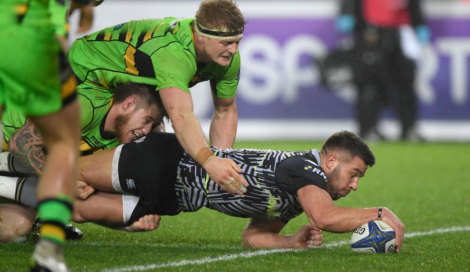 Ospreys claimed second place in Champions Cup Pool 2 with their second bonus-point win in a week over Northampton Saints. - 17/12/2017 19:07