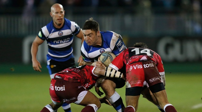 Bath ensured European rugby legend Peter Stringer had a suitable win to celebrate his 100th appearance in the Heineken Cup and Amlin Challenge Cup tournaments as they ran in 11 tries in a 63-0 home win over Rugby Mogliano. - 14/12/2013 18:54