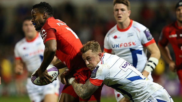 Two tries from Wandile Mjekevu and one apiece from Yoann Huget and Sofiane Guitoune earned Toulouse their first European Rugby Challenge Cup win of the season and a bonus point. - 07/12/2017 22:25