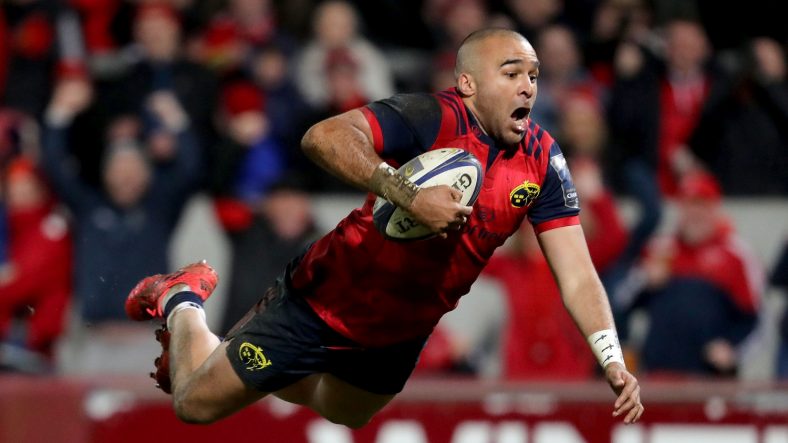 Munster Rugby backs Simon Zebo and Andrew Conway both return from injury to line-up against RC Toulon in their European Rugby Champions Cup quarter-final at Thomond Park