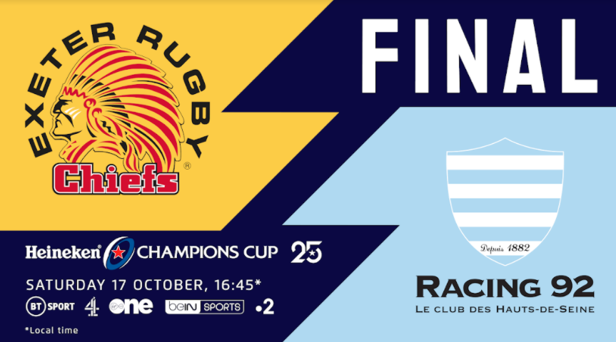 Exeter Chiefs and Racing 92 go in search of first Heineken Champions Cup crown