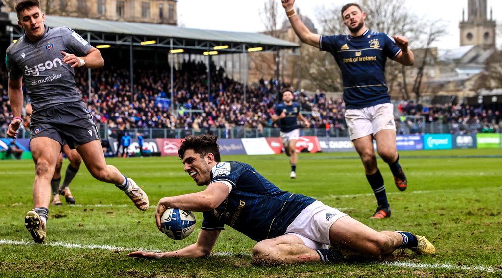 O’Brien scores four as Leinster blitz Bath